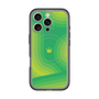 スリムプロテクションプレミアムケース with MagSafe［ CASEPLAY Winding Pattern - Green ］