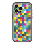 スリムプロテクションプレミアムケース with MagSafe［ CASEPLAY Rainbow Check ］