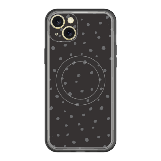 スリムプロテクションプレミアムケース with MagSafe［ Drawing Dot - Black ］