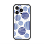 スリムプロテクションプレミアムケース with MagSafe［ Nordic Dot - Blue ］