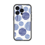 スリムプロテクションプレミアムケース with MagSafe［ Nordic Dot - Blue ］