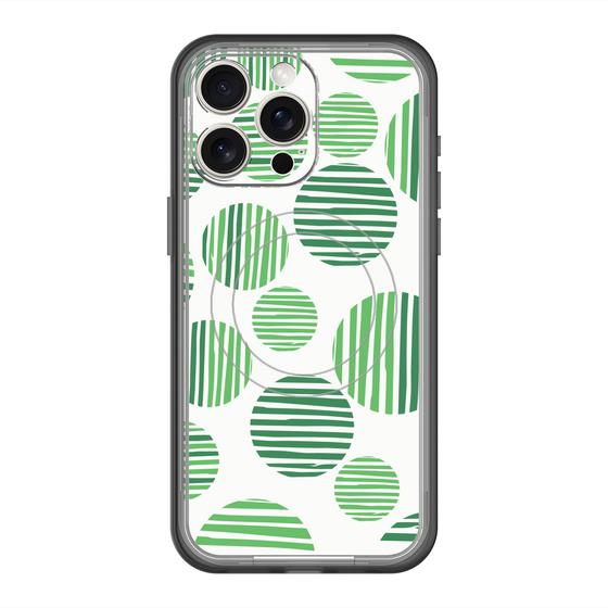スリムプロテクションプレミアムケース with MagSafe［ Nordic Dot - Green ］