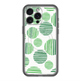 スリムプロテクションプレミアムケース with MagSafe［ Nordic Dot - Green ］