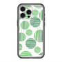 スリムプロテクションプレミアムケース with MagSafe［ Nordic Dot - Green ］
