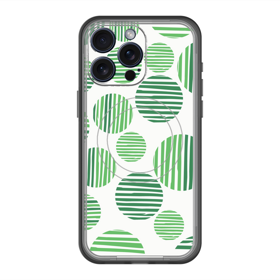 スリムプロテクションプレミアムケース with MagSafe［ Nordic Dot - Green ］