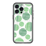 スリムプロテクションプレミアムケース with MagSafe［ Nordic Dot - Green ］