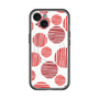 スリムプロテクションプレミアムケース with MagSafe［ Nordic Dot - Red ］