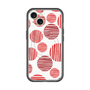 スリムプロテクションプレミアムケース with MagSafe［ Nordic Dot - Red ］
