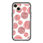 スリムプロテクションプレミアムケース with MagSafe［ Nordic Dot - Red ］