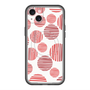 スリムプロテクションプレミアムケース with MagSafe［ Nordic Dot - Red ］