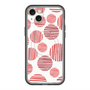 スリムプロテクションプレミアムケース with MagSafe［ Nordic Dot - Red ］