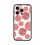 スリムプロテクションプレミアムケース with MagSafe［ Nordic Dot - Red ］