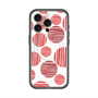 スリムプロテクションプレミアムケース with MagSafe［ Nordic Dot - Red ］
