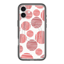 スリムプロテクションプレミアムケース with MagSafe［ Nordic Dot - Red ］
