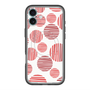 スリムプロテクションプレミアムケース with MagSafe［ Nordic Dot - Red ］