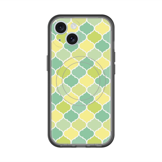 スリムプロテクションプレミアムケース with MagSafe［ Moroccan1 color - Green ］