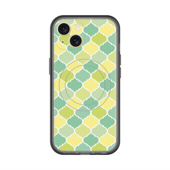 スリムプロテクションプレミアムケース with MagSafe［ Moroccan1 color - Green ］