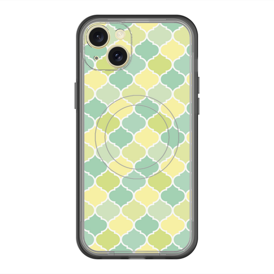 スリムプロテクションプレミアムケース with MagSafe［ Moroccan1 color - Green ］