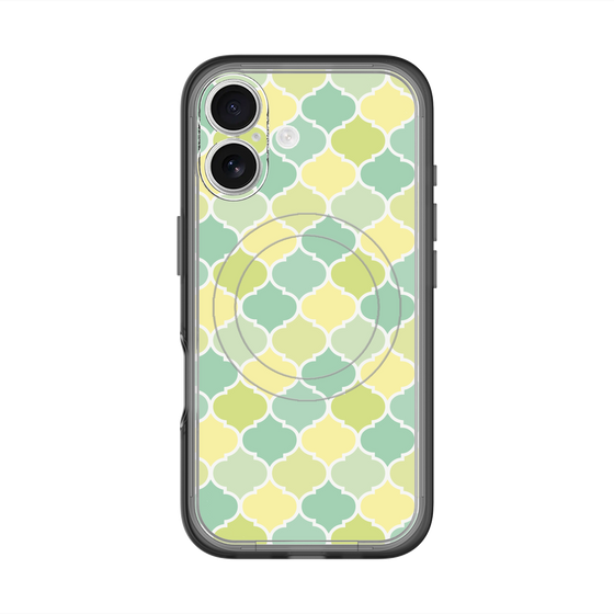 スリムプロテクションプレミアムケース with MagSafe［ Moroccan1 color - Green ］