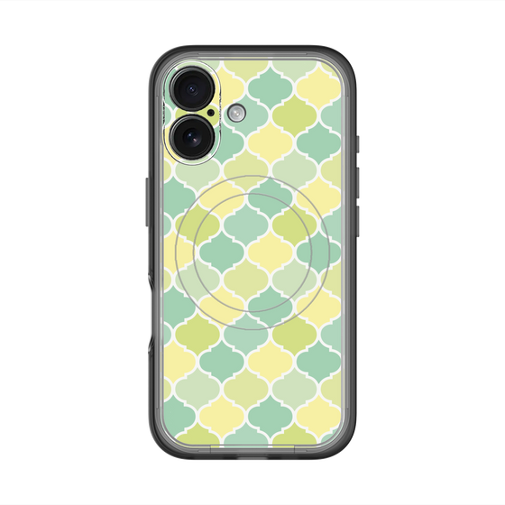 スリムプロテクションプレミアムケース with MagSafe［ Moroccan1 color - Green ］
