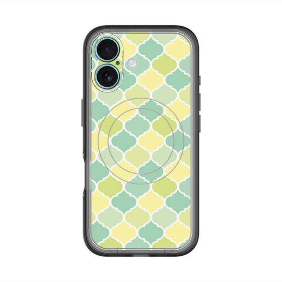 スリムプロテクションプレミアムケース with MagSafe［ Moroccan1 color - Green ］
