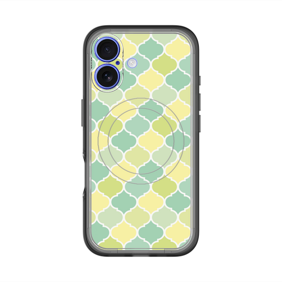 スリムプロテクションプレミアムケース with MagSafe［ Moroccan1 color - Green ］