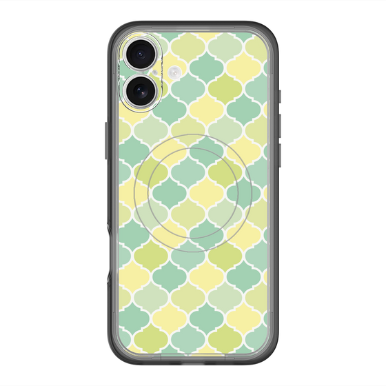 スリムプロテクションプレミアムケース with MagSafe［ Moroccan1 color - Green ］
