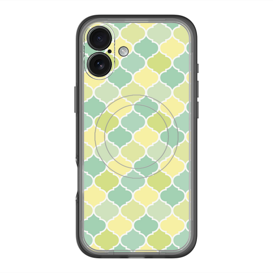 スリムプロテクションプレミアムケース with MagSafe［ Moroccan1 color - Green ］