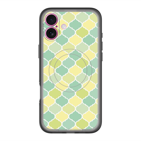 スリムプロテクションプレミアムケース with MagSafe［ Moroccan1 color - Green ］