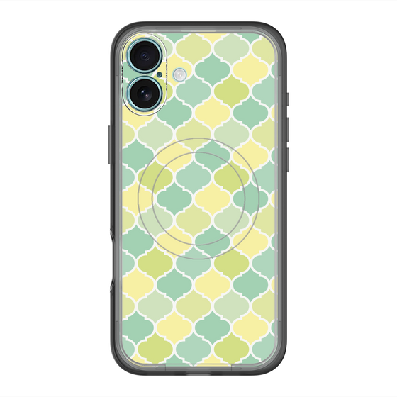 スリムプロテクションプレミアムケース with MagSafe［ Moroccan1 color - Green ］