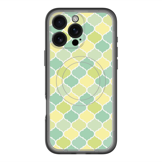 スリムプロテクションプレミアムケース with MagSafe［ Moroccan1 color - Green ］