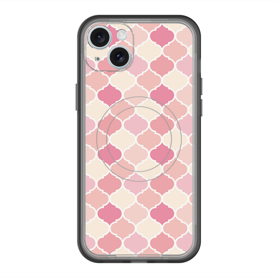 スリムプロテクションプレミアムケース with MagSafe［ Moroccan1 color - Pink ］