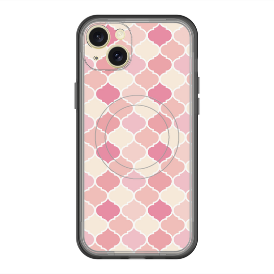 スリムプロテクションプレミアムケース with MagSafe［ Moroccan1 color - Pink ］