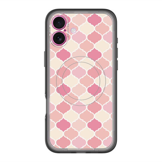 スリムプロテクションプレミアムケース with MagSafe［ Moroccan1 color - Pink ］