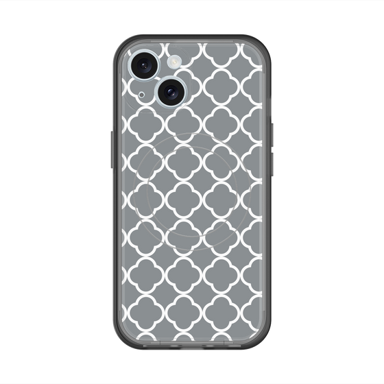 スリムプロテクションプレミアムケース with MagSafe［ Moroccan2 - Gray ］