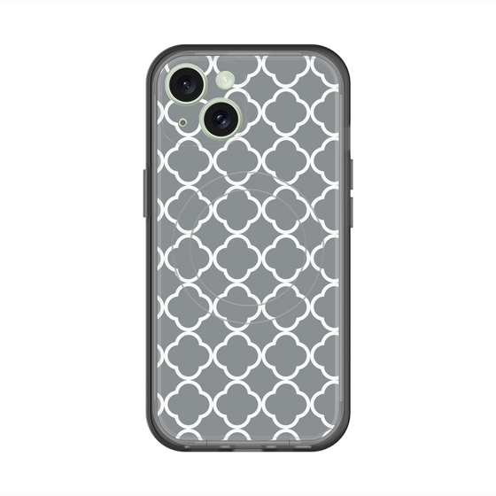 スリムプロテクションプレミアムケース with MagSafe［ Moroccan2 - Gray ］