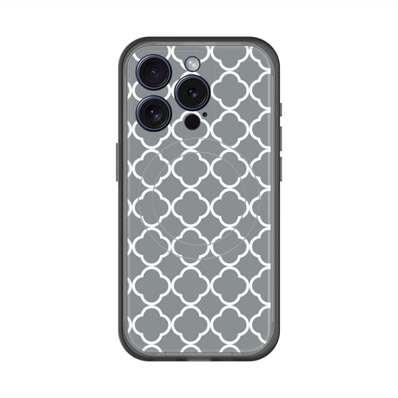 スリムプロテクションプレミアムケース with MagSafe［ Moroccan2 - Gray ］