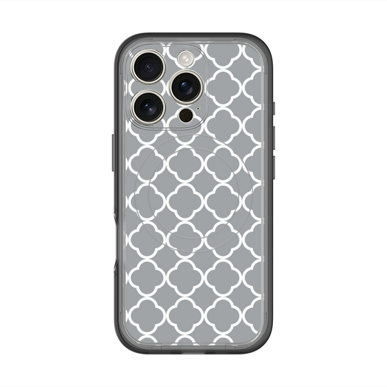 スリムプロテクションプレミアムケース with MagSafe［ Moroccan2 - Gray ］
