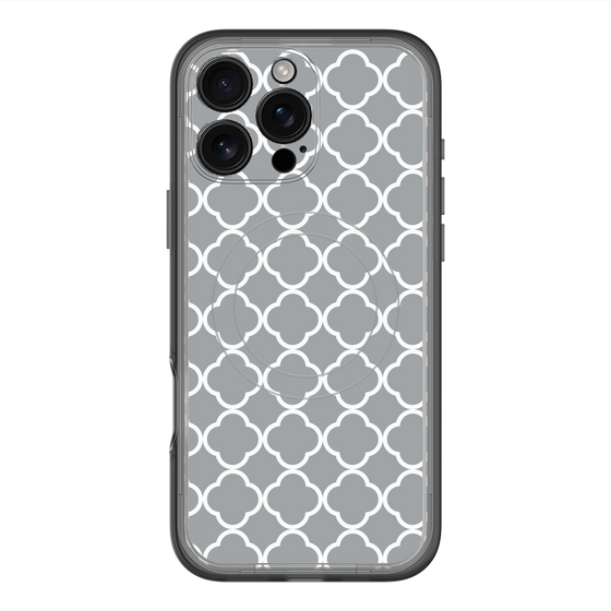 スリムプロテクションプレミアムケース with MagSafe［ Moroccan2 - Gray ］