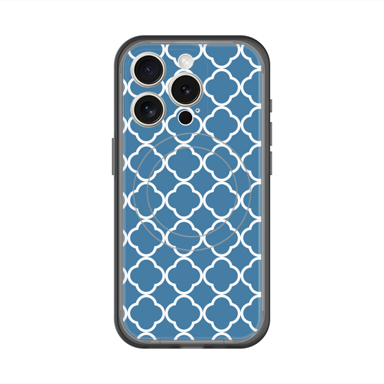 スリムプロテクションプレミアムケース with MagSafe［ Moroccan2 - Blue ］