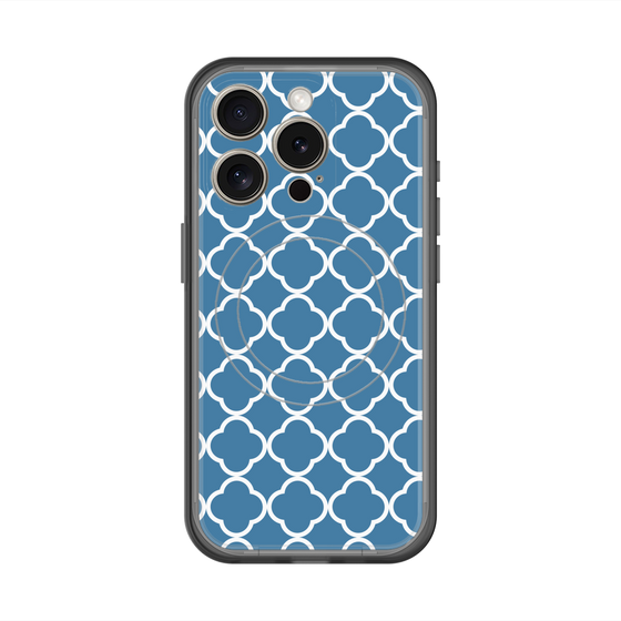 スリムプロテクションプレミアムケース with MagSafe［ Moroccan2 - Blue ］