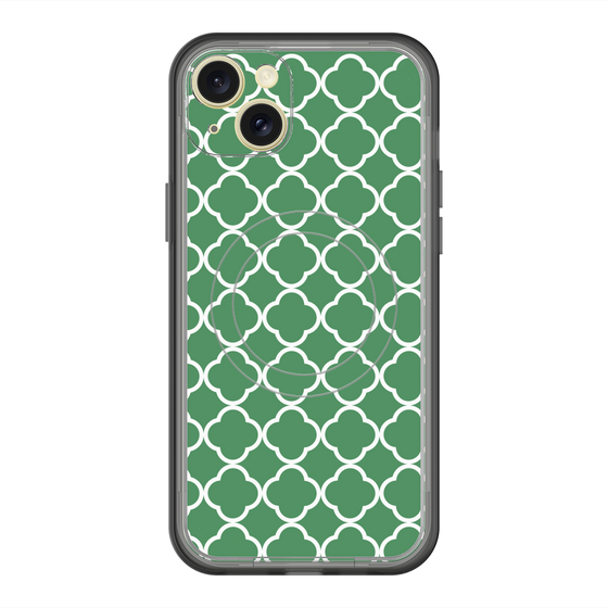 スリムプロテクションプレミアムケース with MagSafe［ Moroccan2 - Green ］