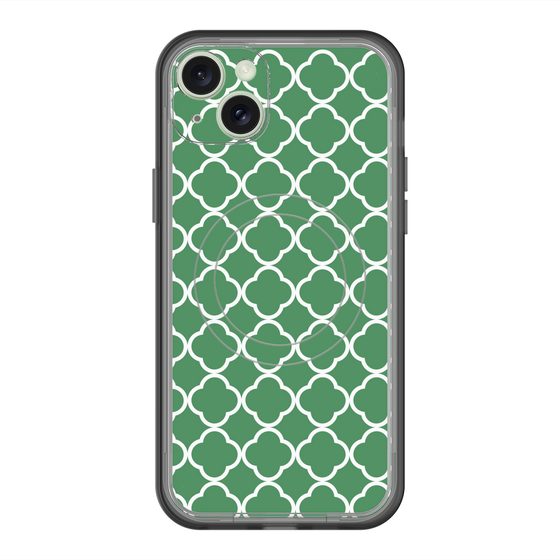 スリムプロテクションプレミアムケース with MagSafe［ Moroccan2 - Green ］