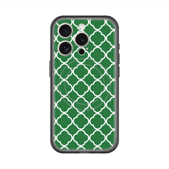 スリムプロテクションプレミアムケース with MagSafe［ Moroccan2 - Green ］