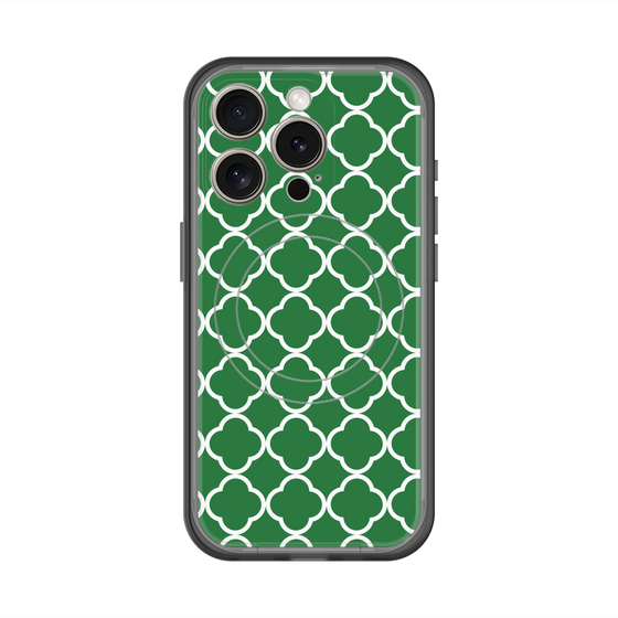スリムプロテクションプレミアムケース with MagSafe［ Moroccan2 - Green ］