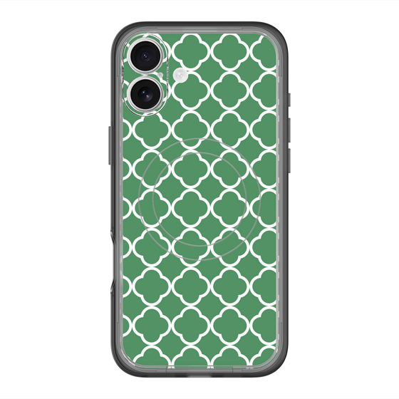 スリムプロテクションプレミアムケース with MagSafe［ Moroccan2 - Green ］
