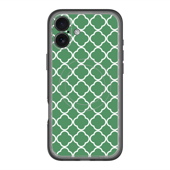 スリムプロテクションプレミアムケース with MagSafe［ Moroccan2 - Green ］