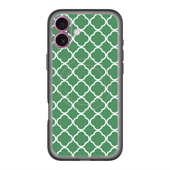 スリムプロテクションプレミアムケース with MagSafe［ Moroccan2 - Green ］