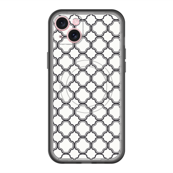 スリムプロテクションプレミアムケース with MagSafe［ Moroccan3 - Black ］