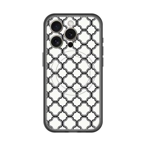 スリムプロテクションプレミアムケース with MagSafe［ Moroccan3 - Black ］